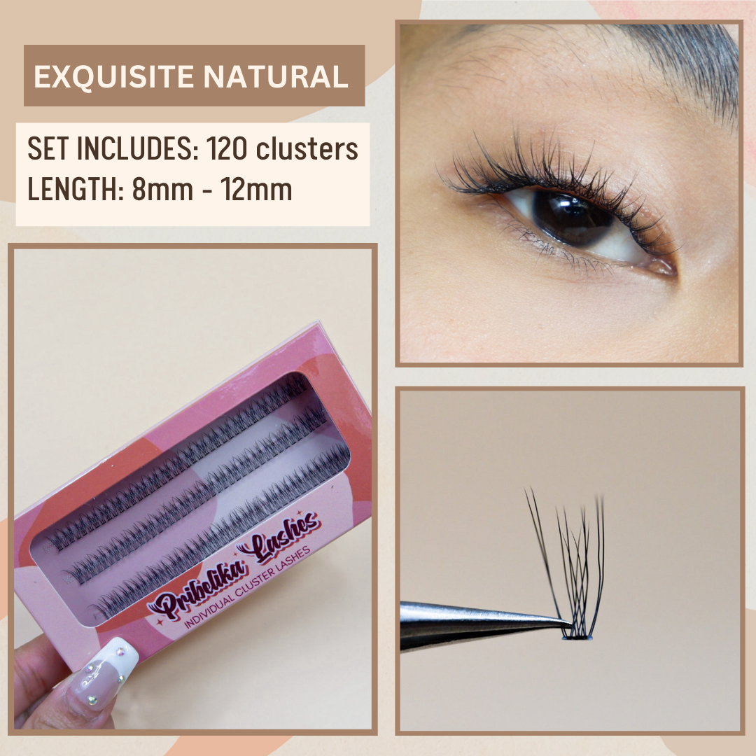 Pribelika "EXQUISITE" Individual Cluster Lashes